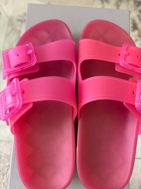 Balenciaga platform plastic sandals